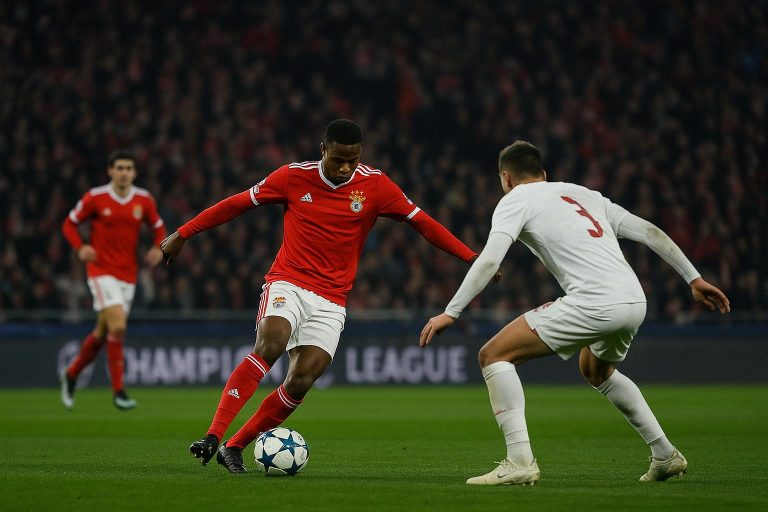 Sidny Lopes Cabral in Benfica-context tijdens een Champions League-avond