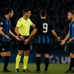 Sfeerbeeld in het stadion tijdens Club Brugge tegen Atlético Madrid in de Champions League.