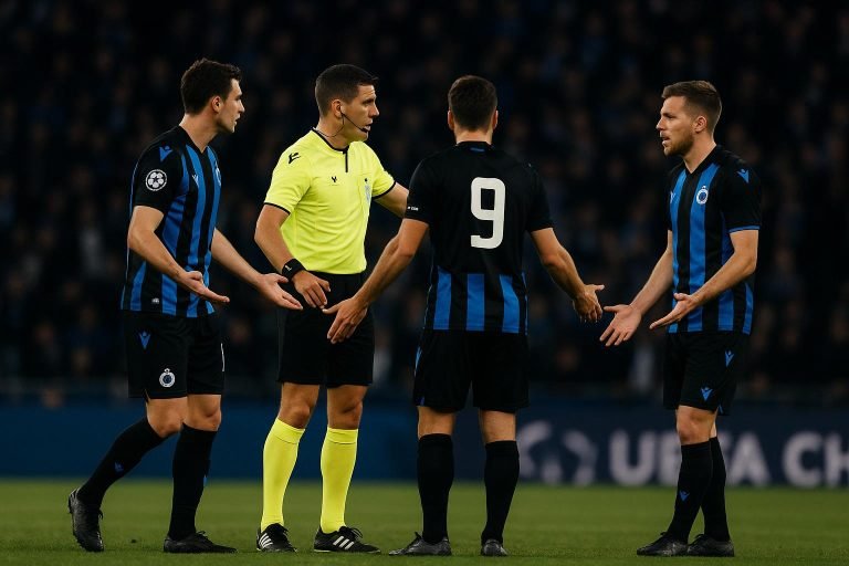 Sfeerbeeld in het stadion tijdens Club Brugge tegen Atlético Madrid in de Champions League.