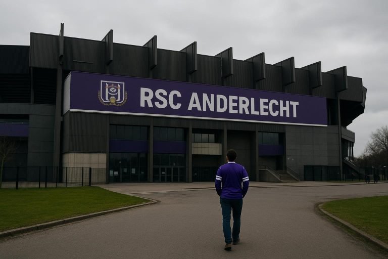 Stadionbeeld aan het Lotto Park in de context van Anderlechts zoektocht naar een sportief directeur