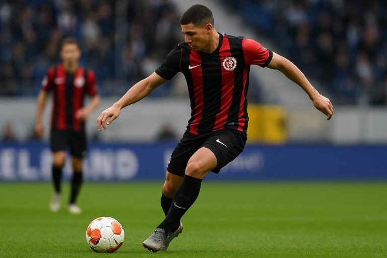 Wedstrijdmoment met Jordy Gillekens in actie voor Wehen Wiesbaden