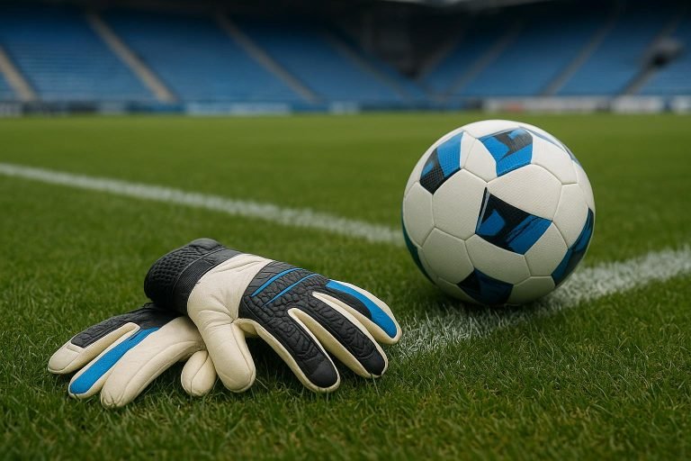 Een doelmanstraining met handschoenen en bal als illustratie bij het nieuws rond Club Brugge en Koen Casteels.
