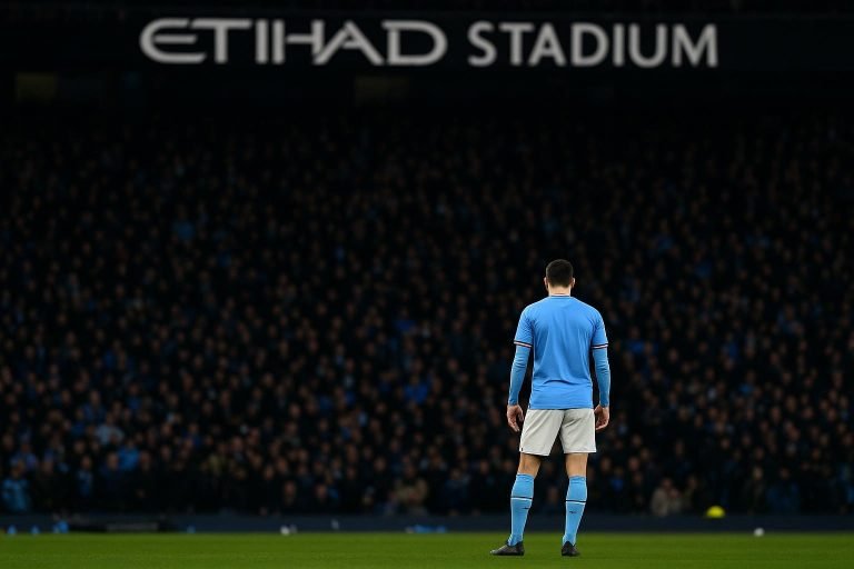 Sfeerbeeld rond het Etihad Stadium van Manchester City