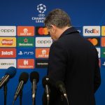Bart Verhaeghe van Club Brugge na de Champions League-wedstrijd tegen Atlético Madrid
