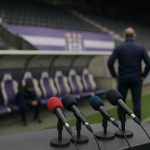Sfeerbeeld in en rond de bank van RSC Anderlecht in het Lotto Park