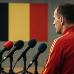 Rudi Garcia bij België tijdens een moment rond de nationale ploeg