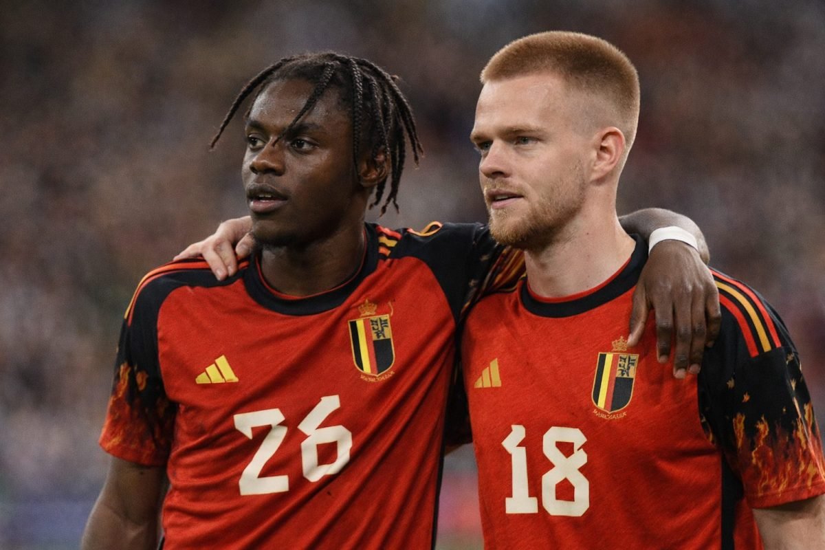 Romeo Lavia en Arthur Vermeeren bij de Rode Duivels