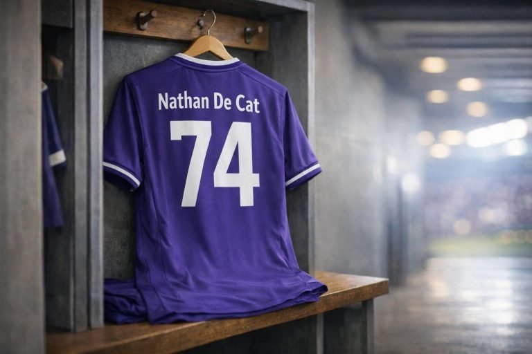 Shirt van Nathan De Cat bij Anderlecht