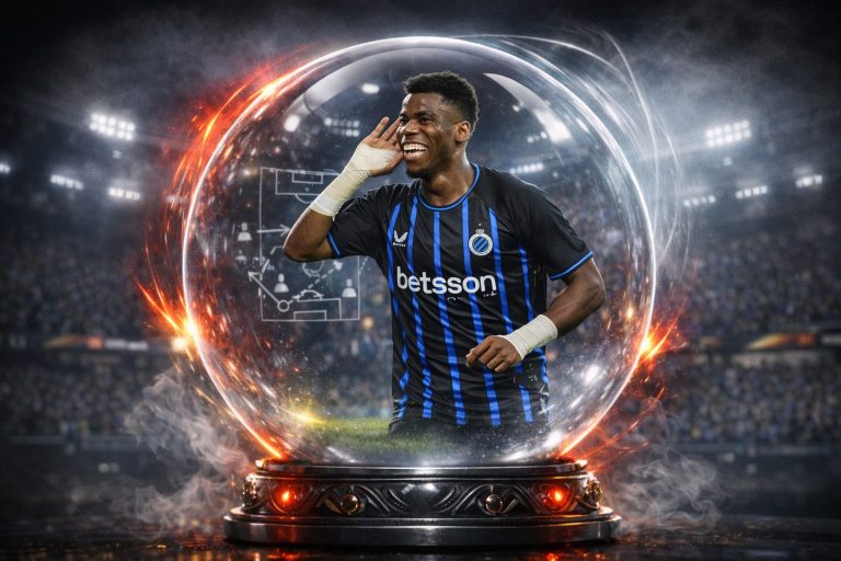 Raphael Onyedika in een glazen bol