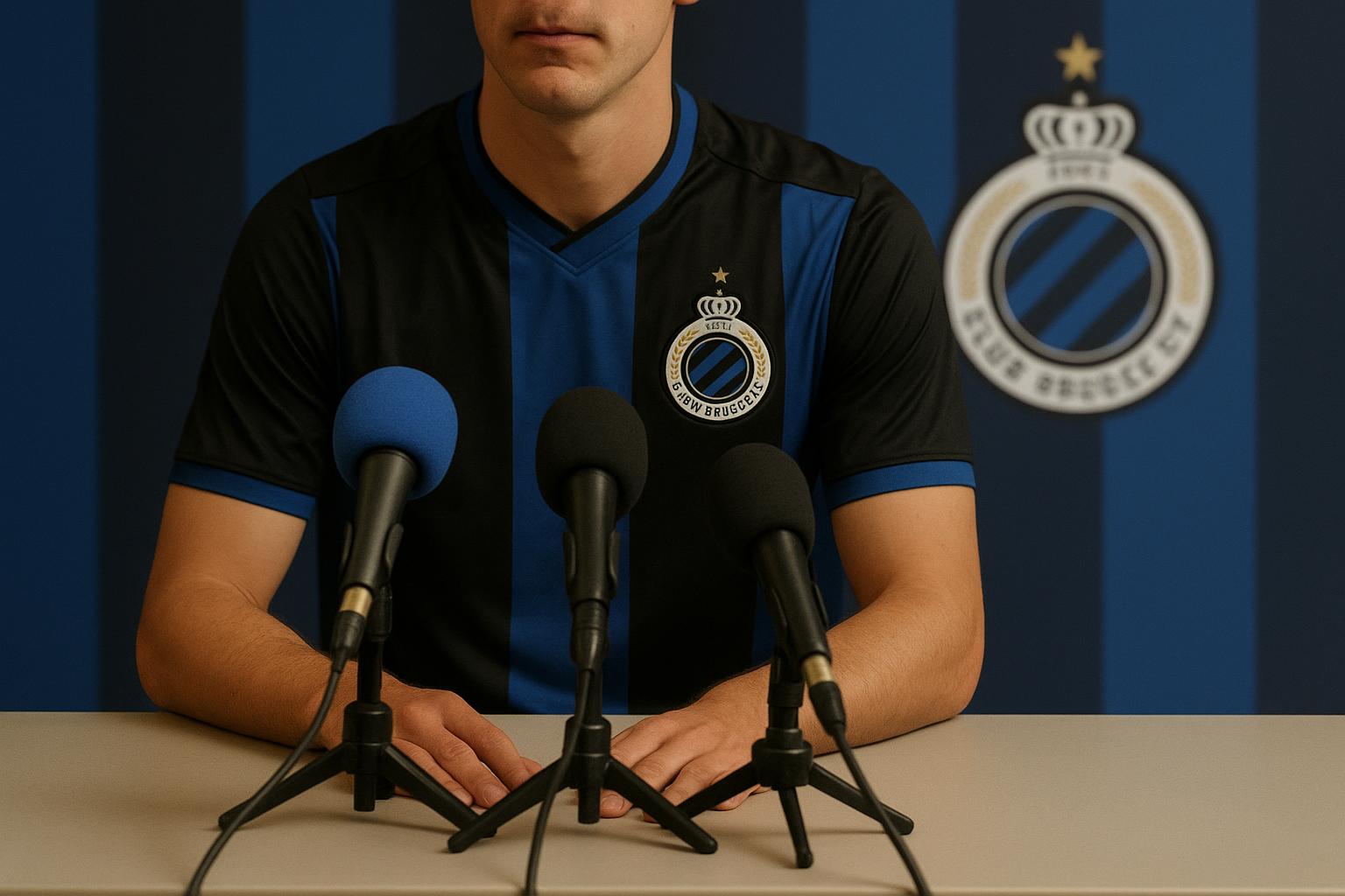 Ivan Leko tijdens een persmoment bij Club Brugge in aanloop naar KV Mechelen