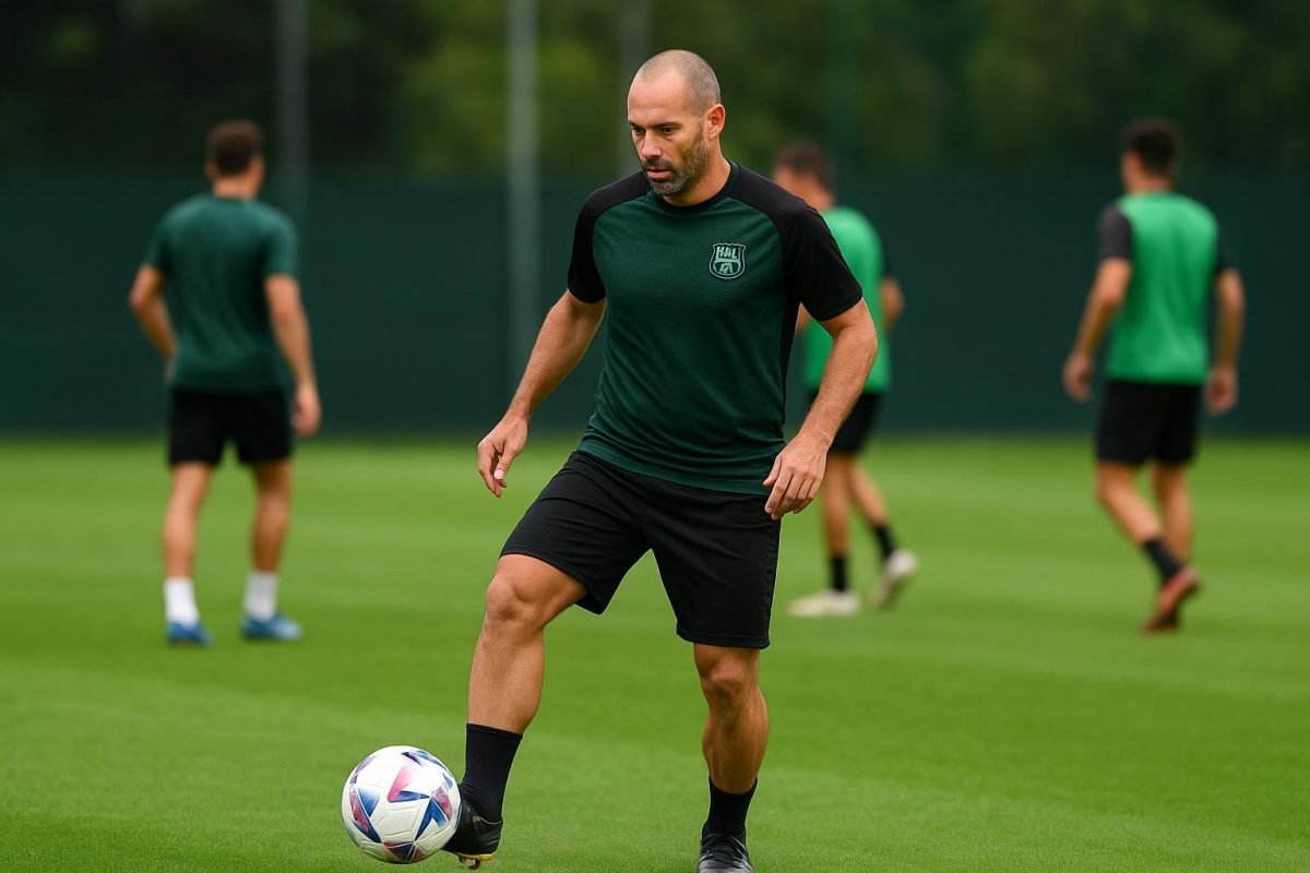 Nemanja Matic in trainingstenue bij Sassuolo tijdens een trainingssessie