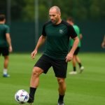 Nemanja Matic in trainingstenue bij Sassuolo tijdens een trainingssessie