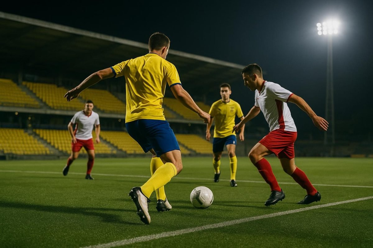 Sfeerbeeld in het stadion van STVV tijdens de wedstrijd tegen Union Saint-Gilloise