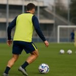Rob Schoofs van Union Saint-Gilloise op het trainingsveld
