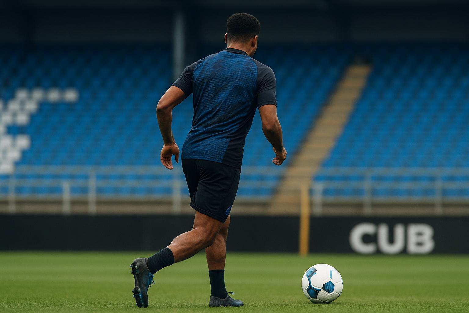 Nicolo Tresoldi in trainingscontext bij Club Brugge