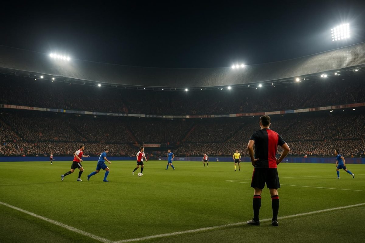 Sfeerbeeld in De Kuip tijdens Feyenoord tegen Ajax