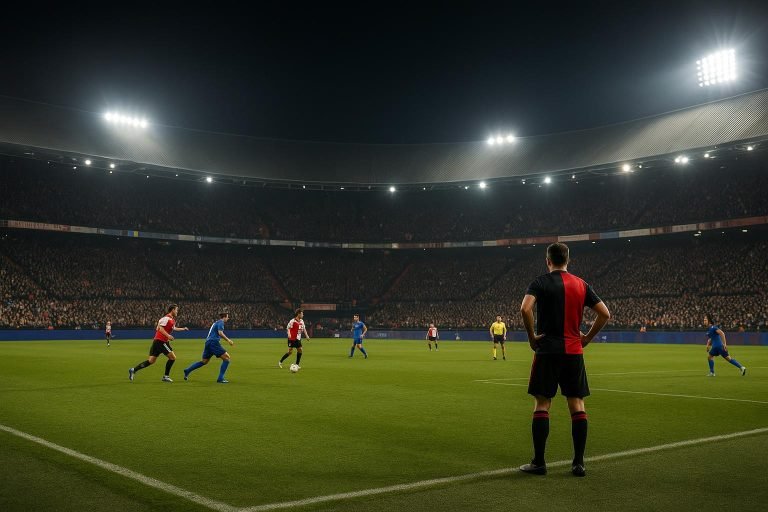 Sfeerbeeld in De Kuip tijdens Feyenoord tegen Ajax