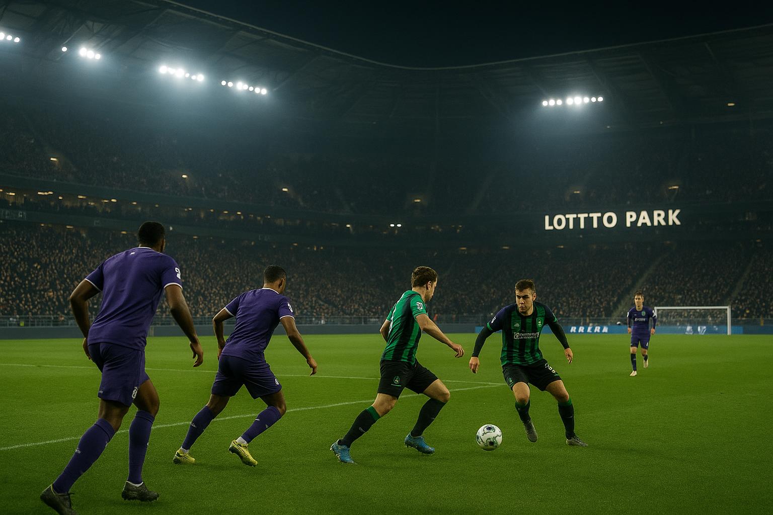 Sfeerbeeld in het Lotto Park tijdens Anderlecht tegen Cercle Brugge