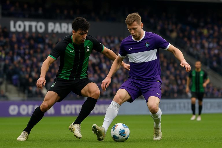Sfeerbeeld uit het Lotto Park tijdens Anderlecht tegen Cercle Brugge
