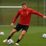 Roméo Lavia in training met België