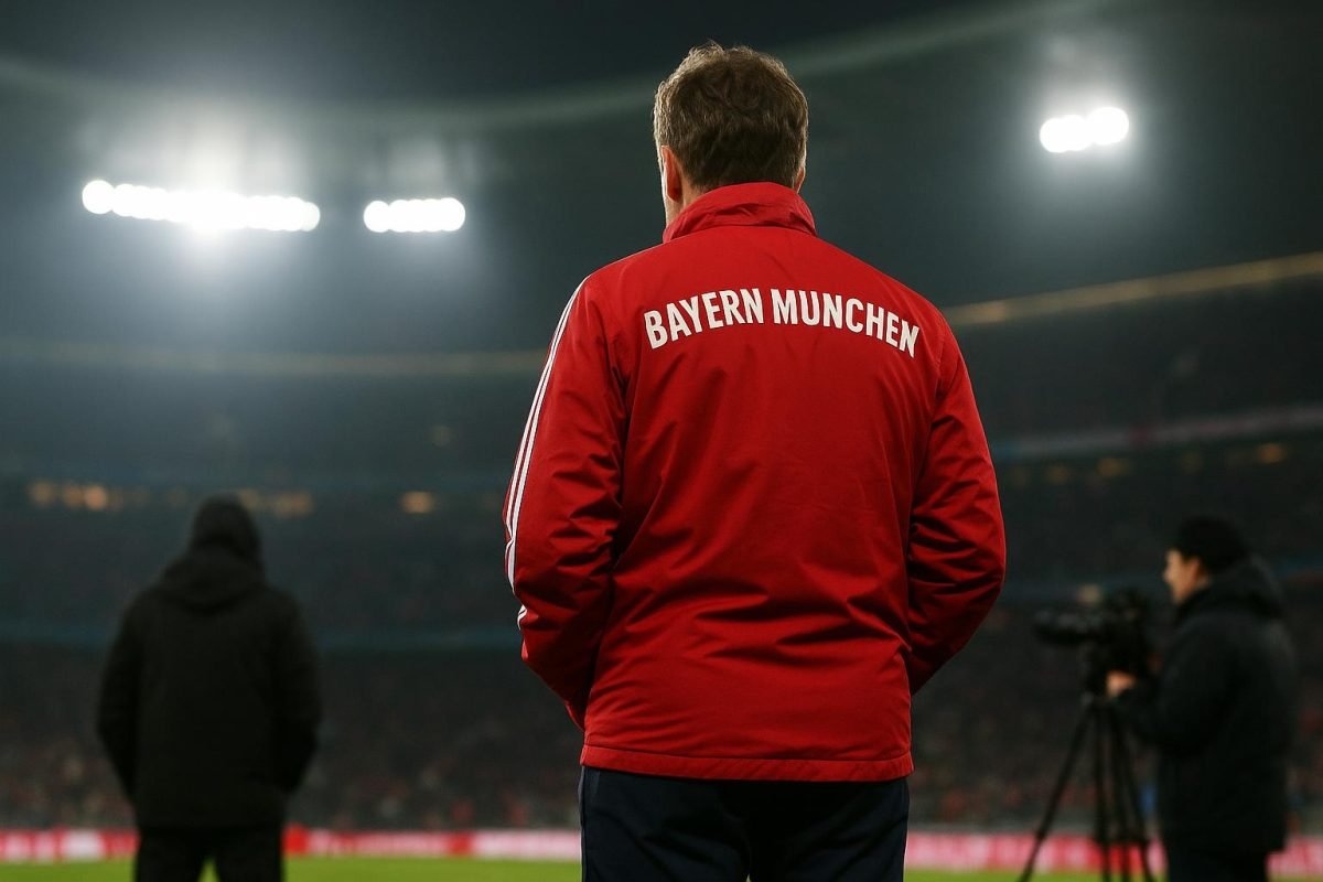 Vincent Kompany als coach van Bayern München langs de zijlijn