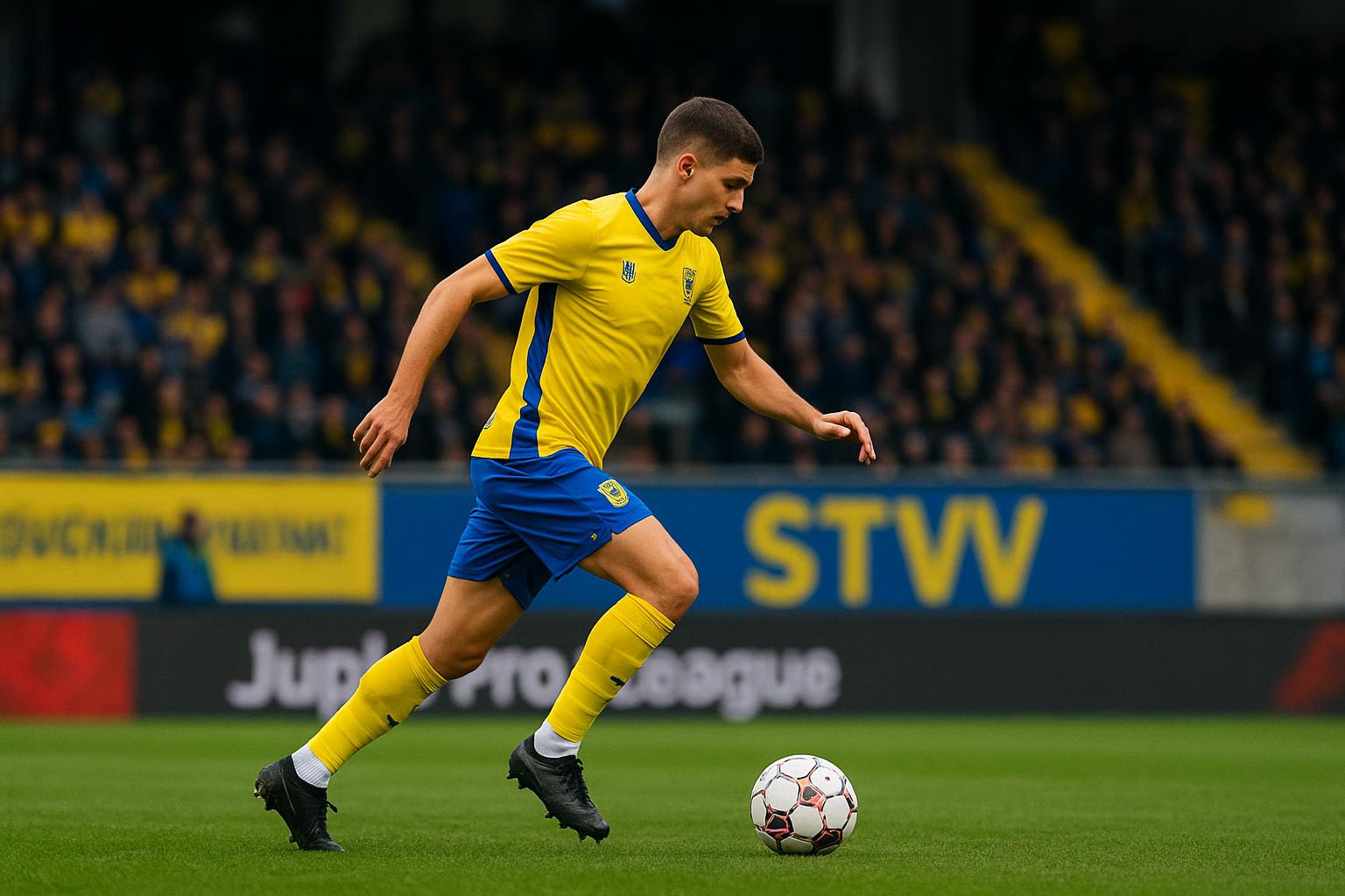 Wouter Vrancken langs de zijlijn bij STVV op Stayen