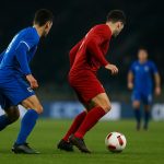Speler van KRC Genk in wedstrijdcontext in de Cegeka Arena
