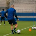 Trainingsbeeld bij Club Brugge met onherkenbare spelers terwijl de focus ligt op blessurepreventie richting play-offs