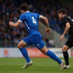 Yira Sor sprint in de slotfase van KRC Genk tegen KAA Gent