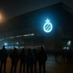 Sfeerbeeld rond het Jan Breydelstadion in aanloop naar de Champions’ Play-Offs.
