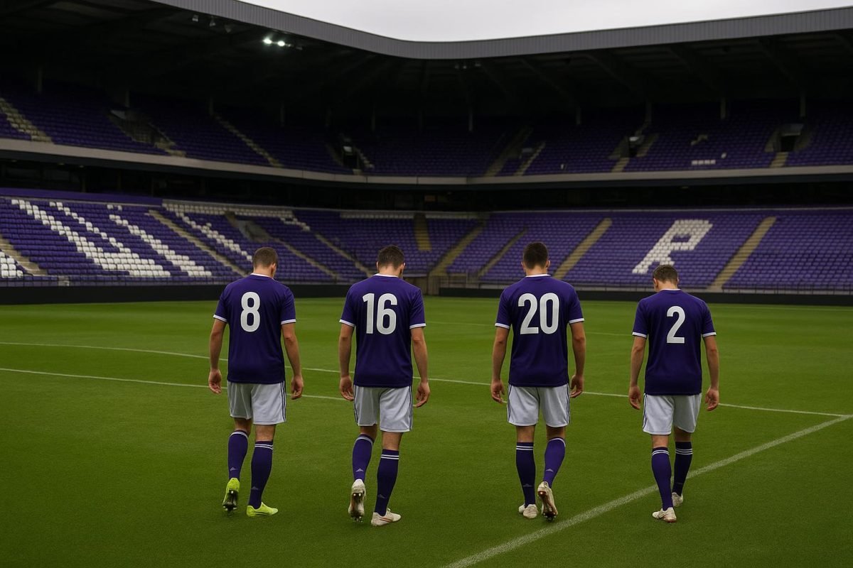 Sfeerbeeld in het stadion na de nederlaag van RSC Anderlecht tegen Cercle Brugge