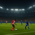 Sfeershot van een Jupiler Pro League-stadion tijdens de Champions’ Play-Offs