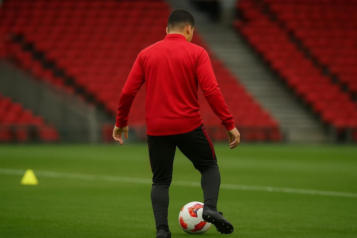 Casemiro bij Manchester United in trainingscontext