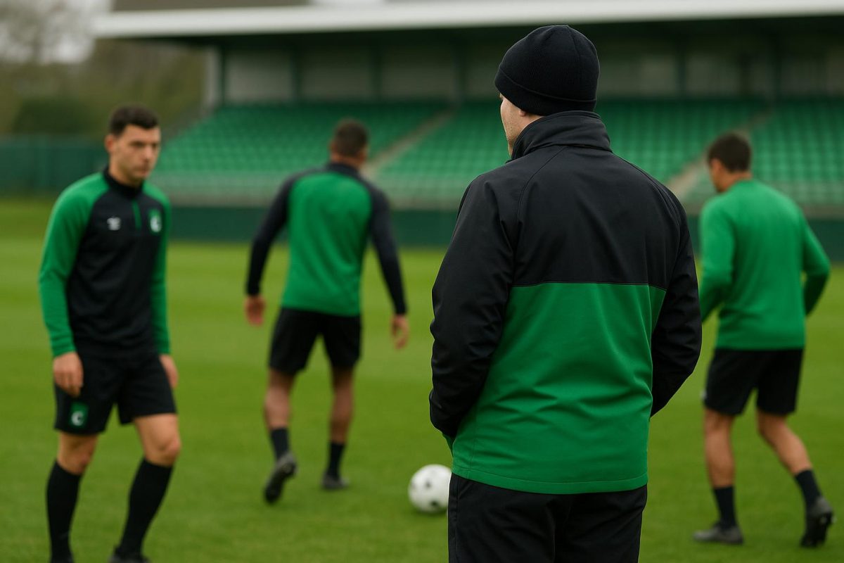 Lars Friis tijdens een trainingsmoment bij Cercle Brugge