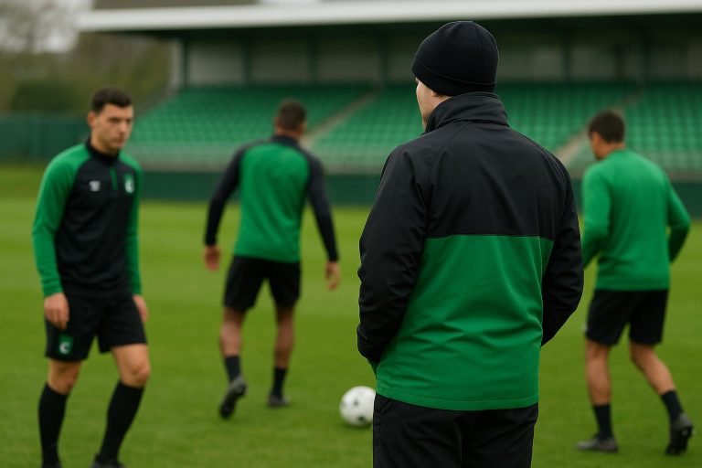 Lars Friis tijdens een trainingsmoment bij Cercle Brugge
