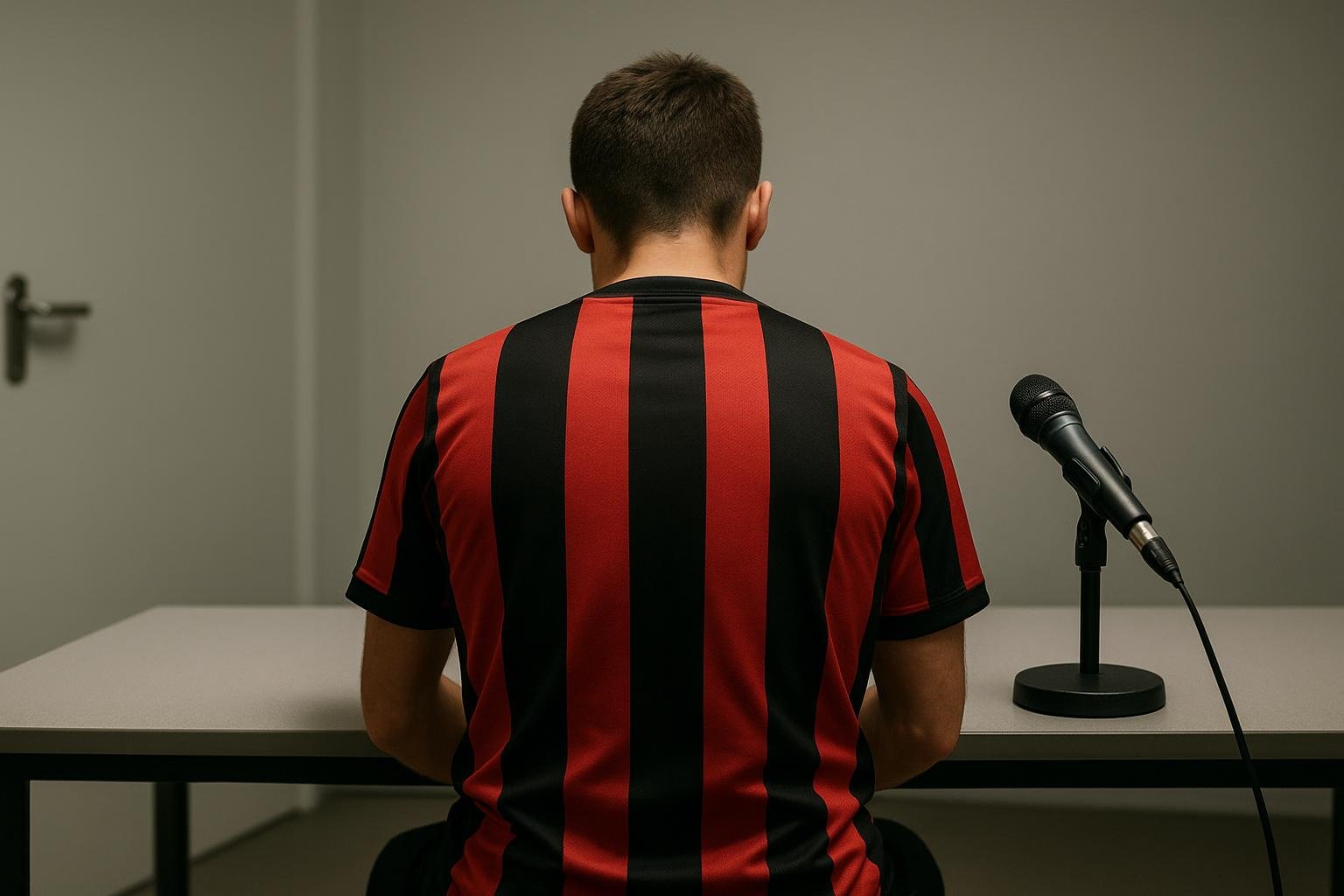 Daryl Janmaat in een neutrale setting naast het veld