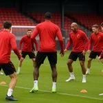 Bondscoach Rudi Garcia tijdens een training van de Rode Duivels op stage in de Verenigde Staten