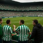 Spannende sfeer in het stadion bij Real Betis tegen Sevilla na een verhitte discussie richting de tribunes