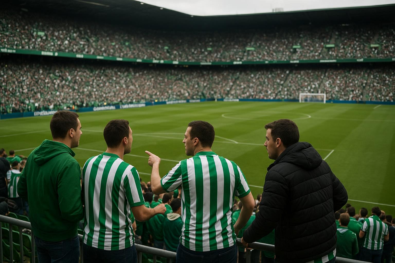 Spannende sfeer in het stadion bij Real Betis tegen Sevilla na een verhitte discussie richting de tribunes
