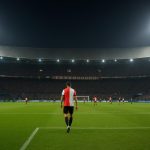Sfeerbeeld in De Kuip bij Feyenoord rond een wedstrijdmoment