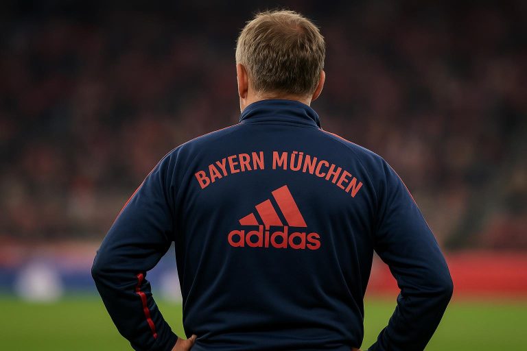 Vincent Kompany als coach van Bayern München langs de zijlijn