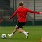 Charles De Ketelaere in training bij de Rode Duivels