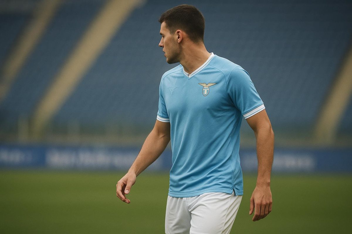 Kenneth Taylor in actie voor SS Lazio in het Stadio Olimpico