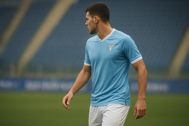 Kenneth Taylor in actie voor SS Lazio in het Stadio Olimpico