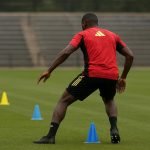 Maxim De Cuyper tijdens een training van de Rode Duivels