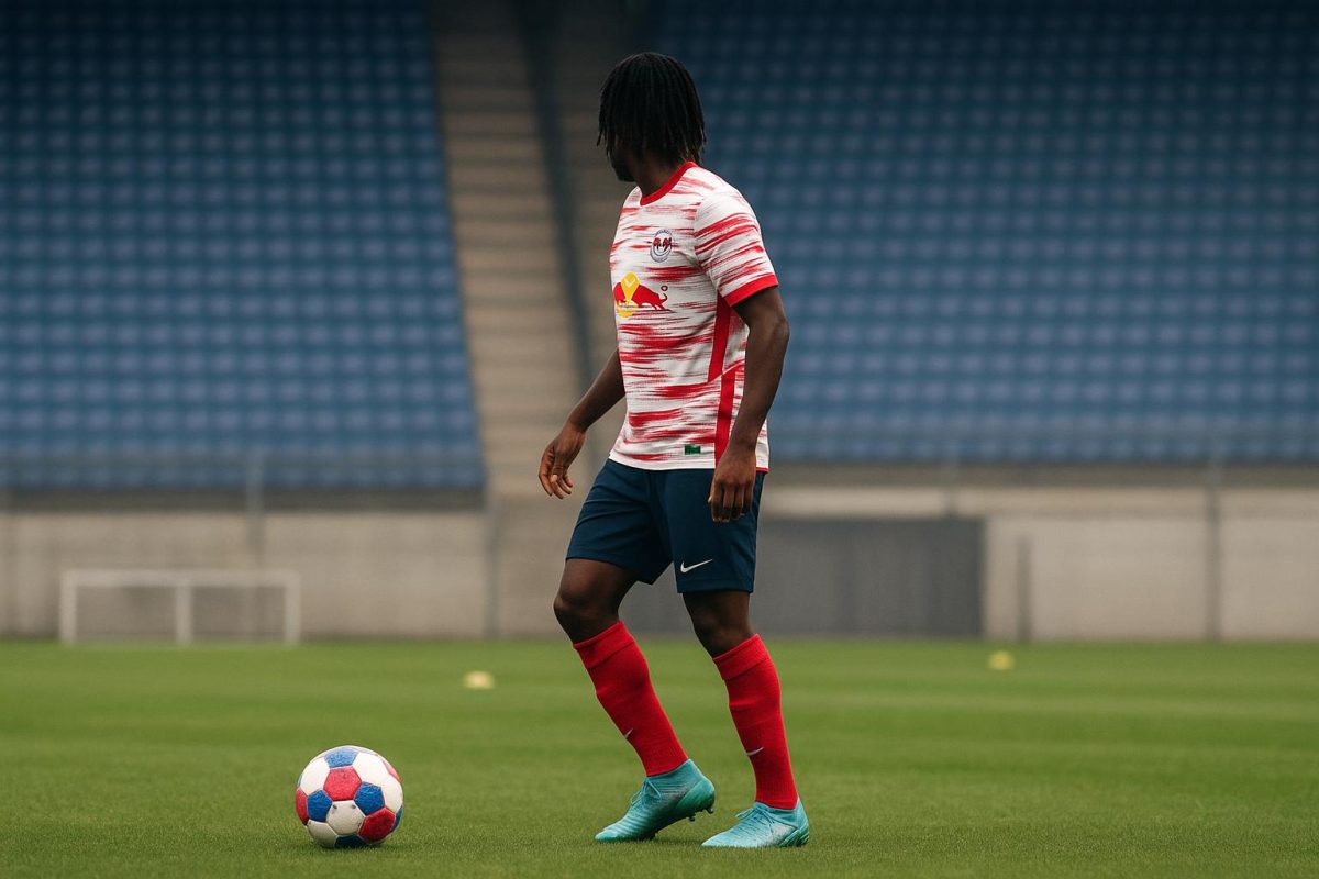 Johan Bakayoko op training bij RB Leipzig, in aanloop naar transfergeruchten