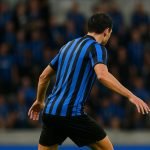Spelmoment rond Nicoló Tresoldi bij Club Brugge zonder herkenbare gezichten