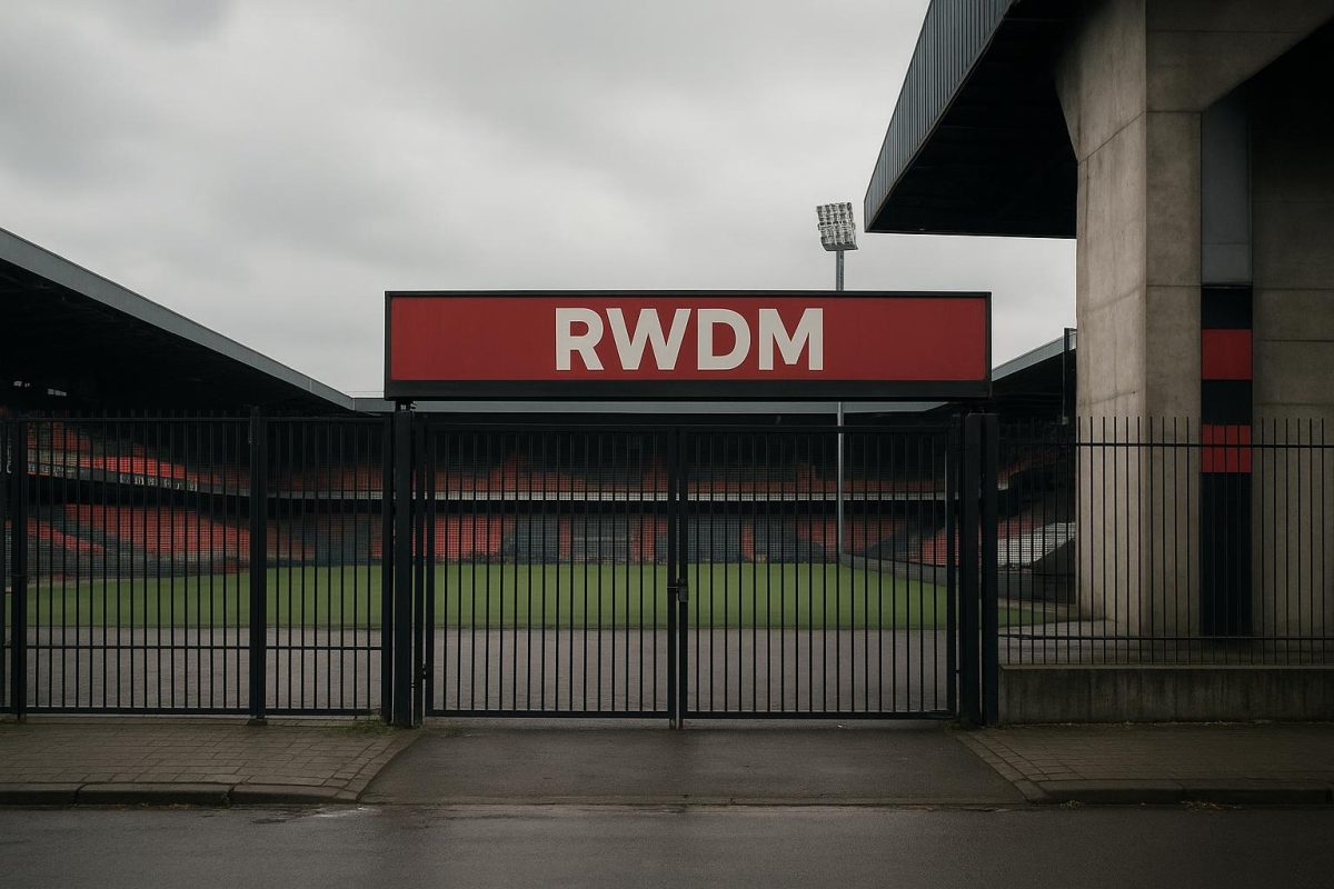 Stadionomgeving van RWDM in Molenbeek in een sfeer van onzekerheid