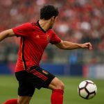 Amadou Onana van de Rode Duivels viert na zijn doelpunt tegen de Verenigde Staten in Atlanta