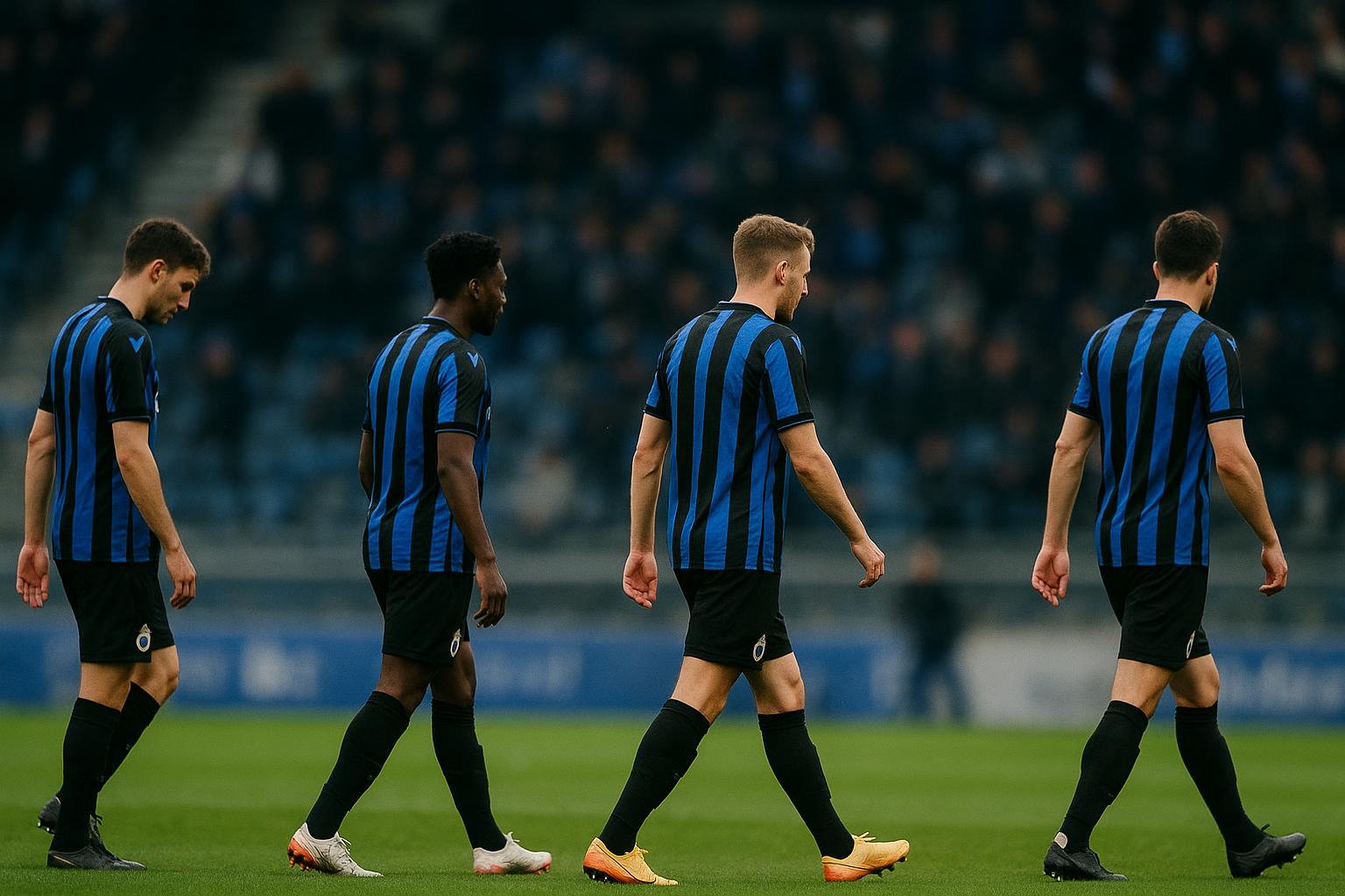 Sfeerbeeld rond Club Brugge tijdens een wedstrijd, in aanloop naar mogelijke transfers